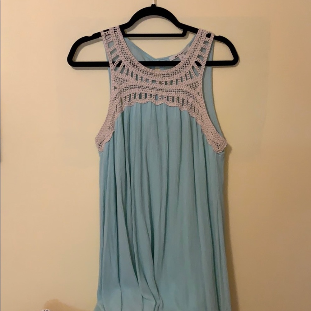 Medium, Miami Brand seafoam Green dress